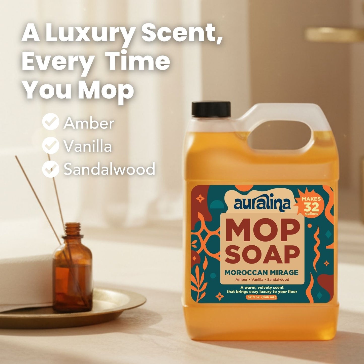 Auralina Mop Soap Moroccan Mirage 32 oz.