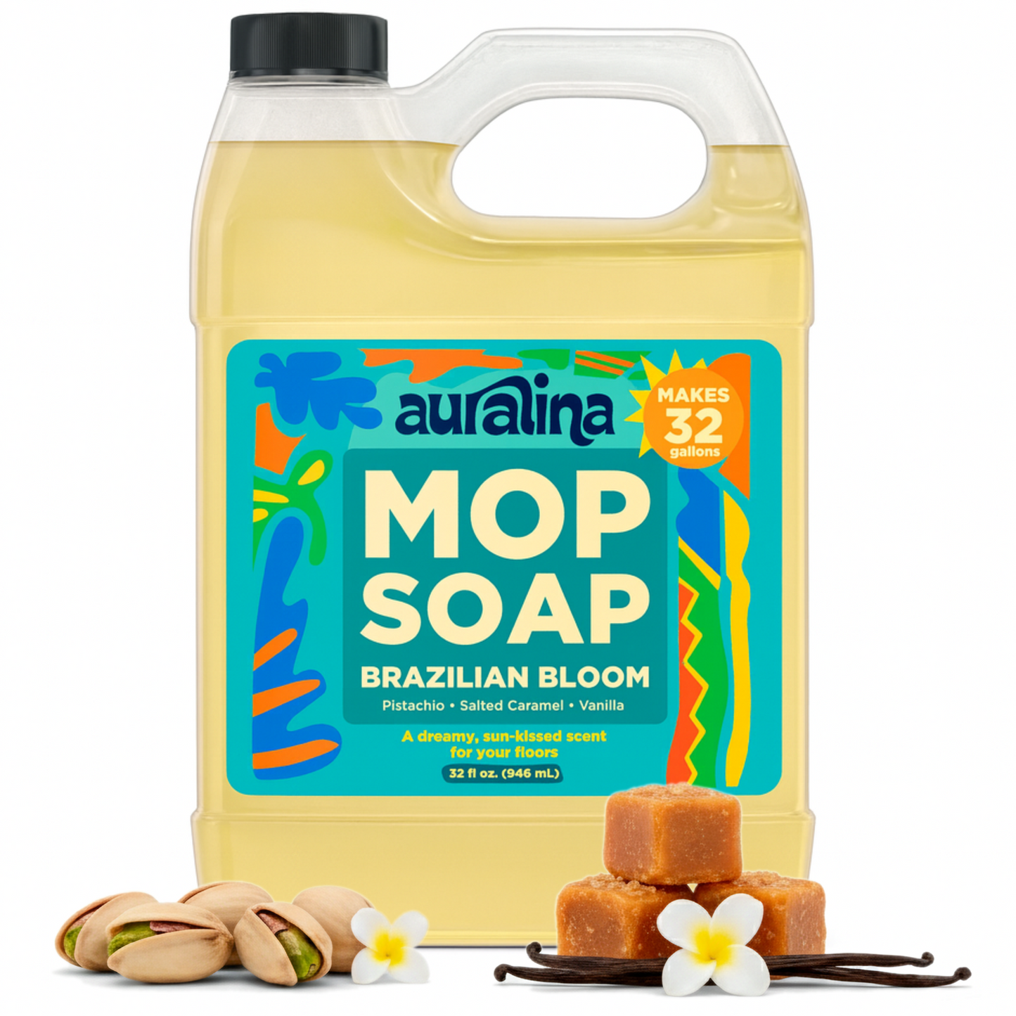 Auralina Mop Soap Brazilian Bloom 32 oz.